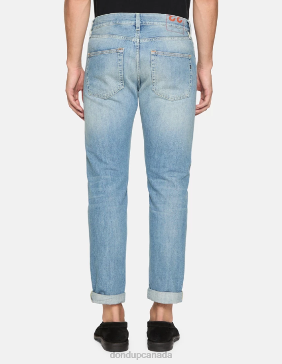 DONDUP Men Icon Regular-Fit Rigid Denim Jeans XF8V562 Apparel Blue