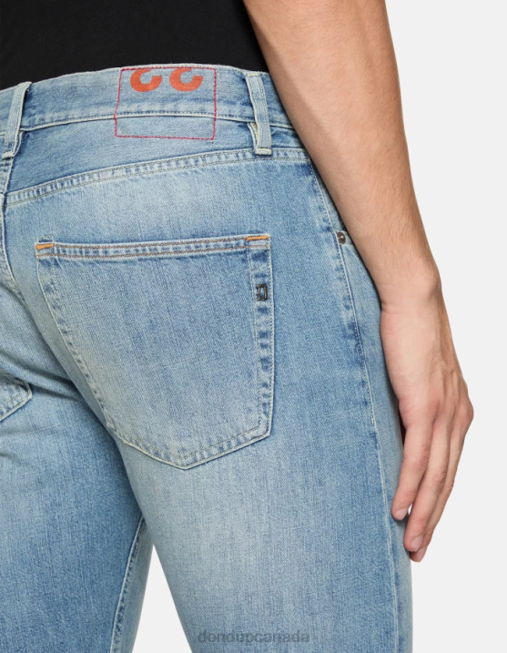 DONDUP Men Icon Regular-Fit Rigid Denim Jeans XF8V562 Apparel Blue