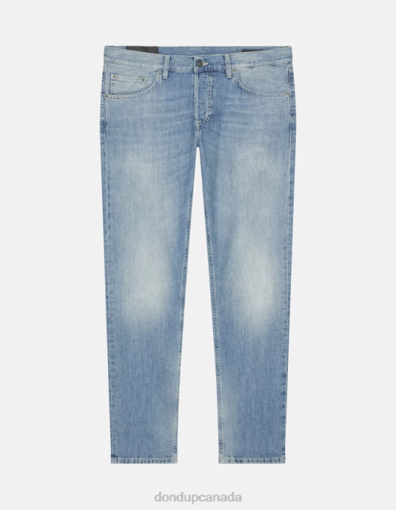 DONDUP Men Icon Regular-Fit Rigid Denim Jeans XF8V562 Apparel Blue