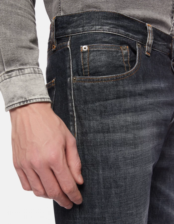 DONDUP Men Icon Regular-Fit Rigid Denim Jeans XF8V605 Apparel Blue