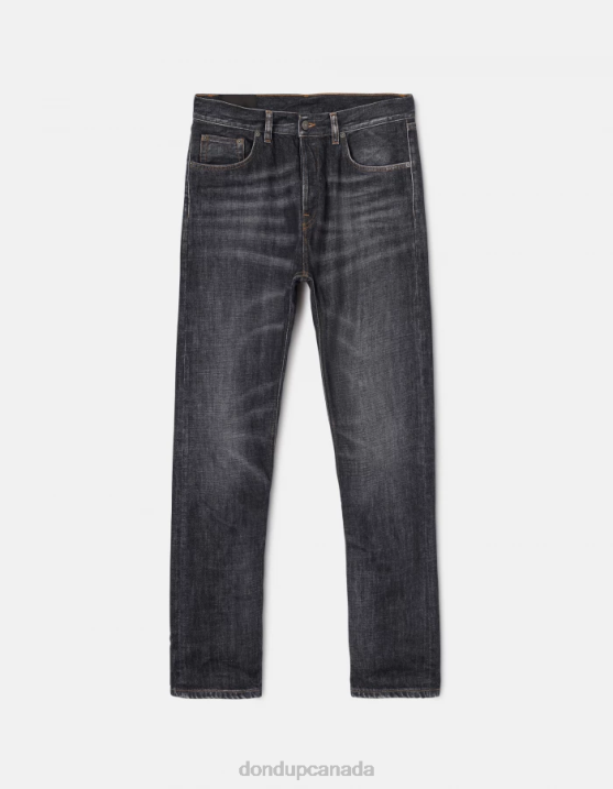 DONDUP Men Icon Regular-Fit Rigid Denim Jeans XF8V605 Apparel Blue