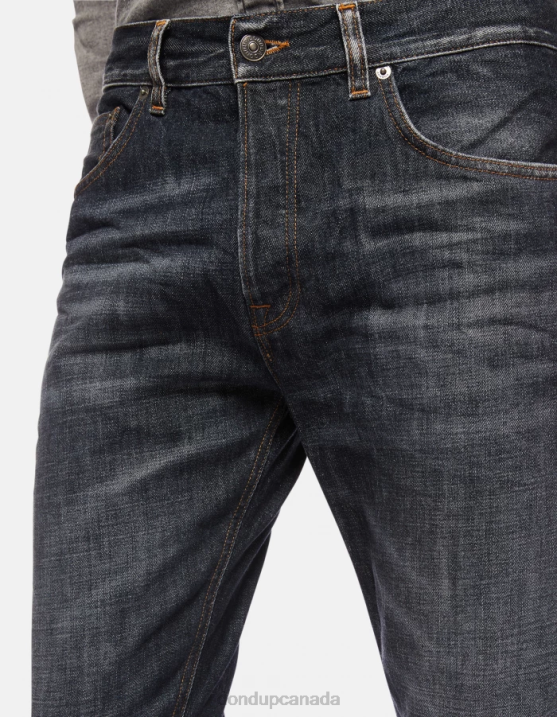 DONDUP Men Icon Regular-Fit Rigid Denim Jeans XF8V605 Apparel Blue