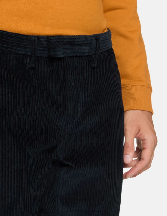 DONDUP Men Pablo Regular-Fit Velvet Trousers XF8V727 Apparel Navy Blue