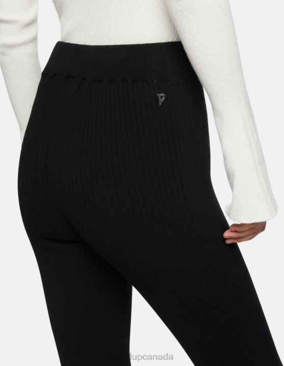 DONDUP Women Bootcut Viscose Trousers XF8V218 Apparel Black