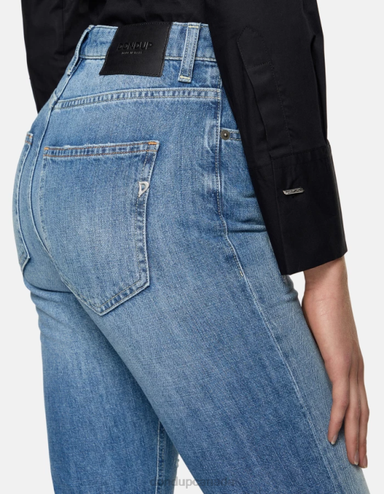 DONDUP Women Cindy Regular-Fit Rigid Denim Jeans XF8V20 Apparel Blue