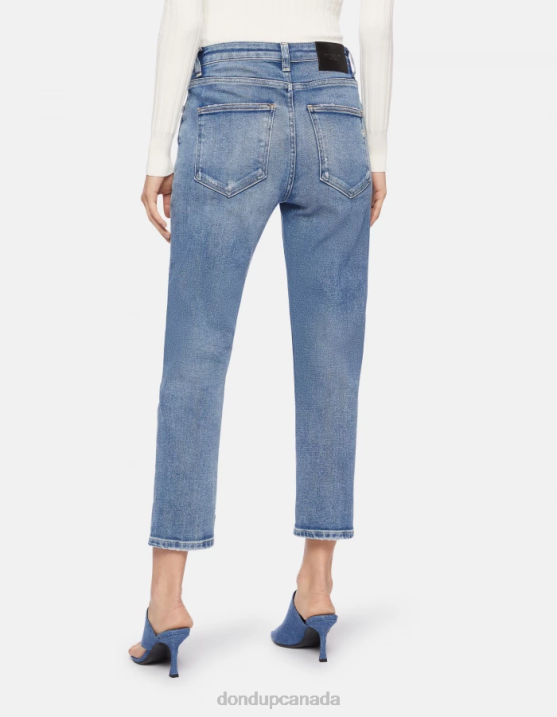 DONDUP Women Cindy Regular-Fit Stretch Denim Jeans XF8V55 Apparel Blue