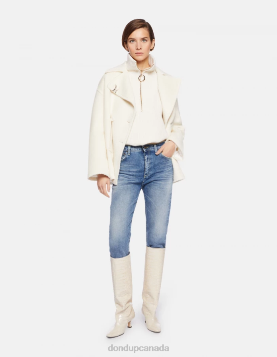 DONDUP Women Cindy Regular-Fit Stretch Denim Jeans XF8V55 Apparel Blue