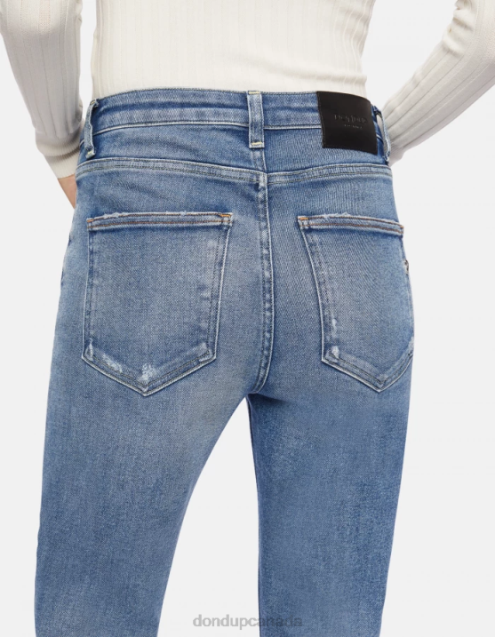 DONDUP Women Cindy Regular-Fit Stretch Denim Jeans XF8V55 Apparel Blue