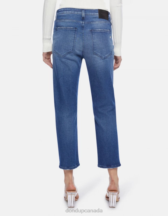 DONDUP Women Cindy Regular-Fit Stretch Denim Jeans XF8V61 Apparel Blue
