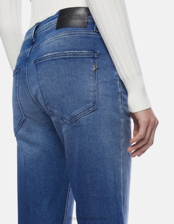 DONDUP Women Cindy Regular-Fit Stretch Denim Jeans XF8V61 Apparel Blue