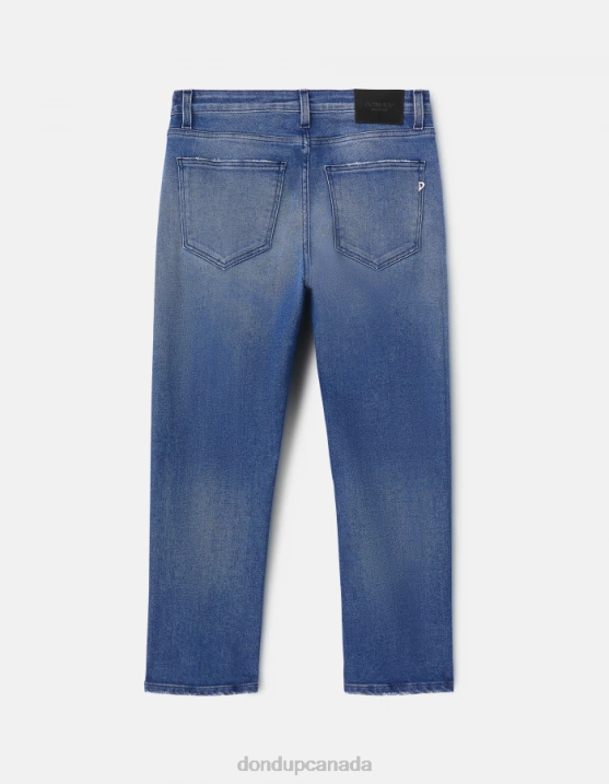 DONDUP Women Cindy Regular-Fit Stretch Denim Jeans XF8V61 Apparel Blue