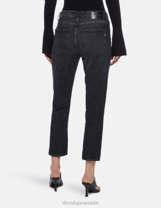 DONDUP Women Cindy Regular-Fit Stretch Denim Jeans XF8V64 Apparel Black