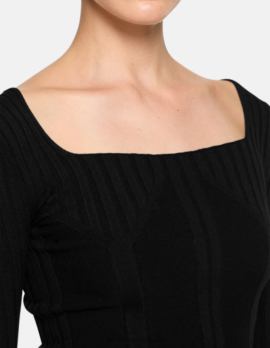 DONDUP Women Crew-Neck Viscose Jumper XF8V299 Apparel Black
