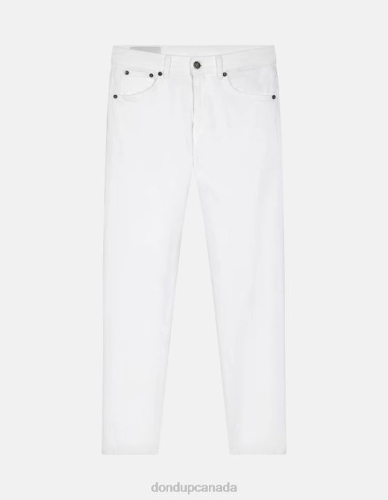 DONDUP Women Daila Slim-Fit Jeans in Bull Stretch Denim XF8V2 Apparel White