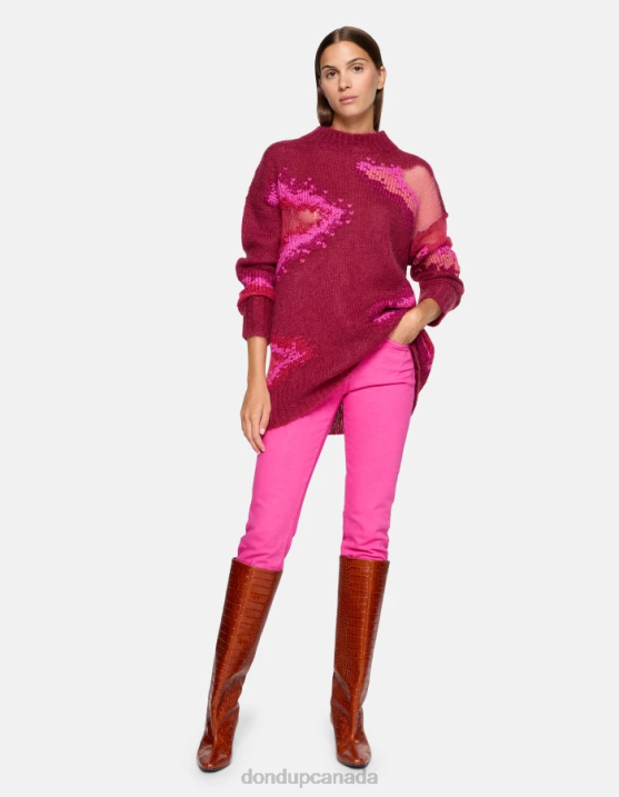 DONDUP Women Daila Slim-Fit Jeans in Bull Stretch Denim XF8V3 Apparel Orchid