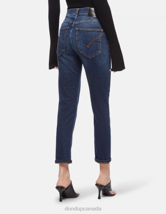 DONDUP Women Daila Slim-Fit Stretch Denim Jeans XF8V57 Apparel Blue