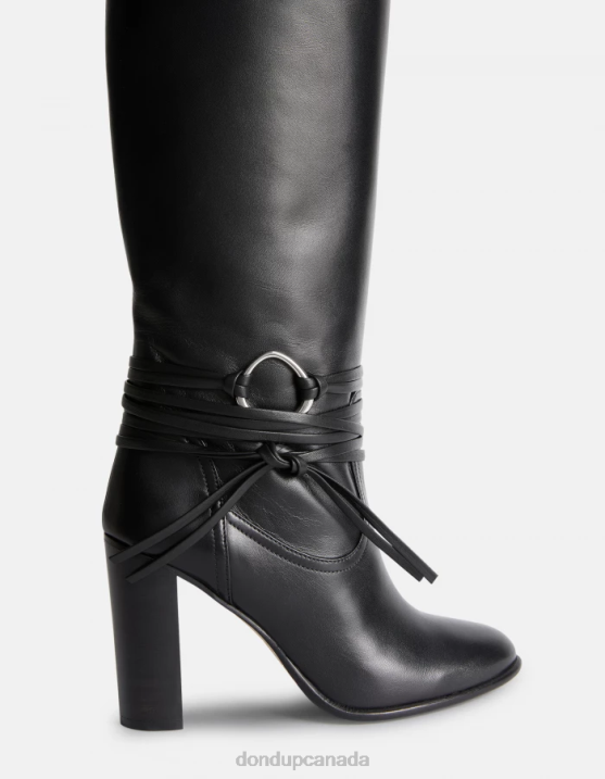 DONDUP Women Lambskin Boots XF8V506 Footwear Black