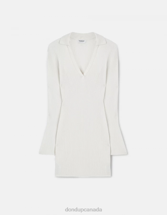 DONDUP Women Short Viscose Dress XF8V271 Apparel Lievito
