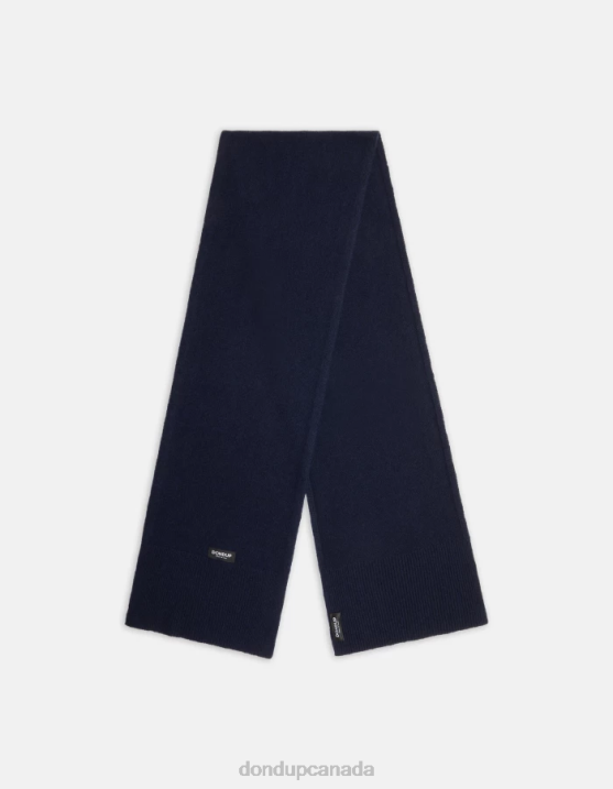 DONDUP Men Cashmere Scarf XF8V1004 Accessories Navy Blue