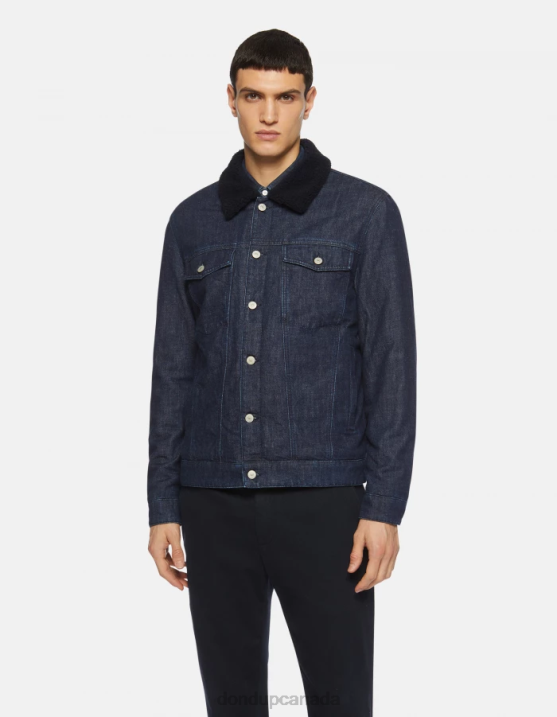 DONDUP Men Slim-Fit Denim Jacket XF8V909 Apparel Blue