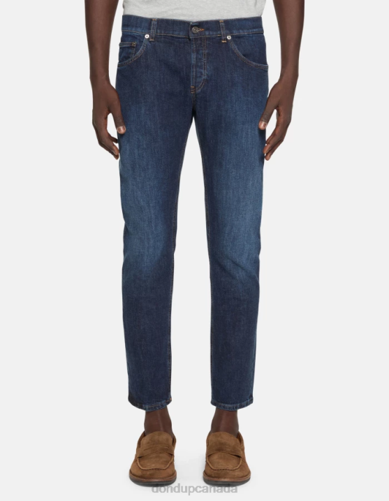DONDUP Men Mius Slim-Fit Stretch Denim Jeans XF8V560 Apparel Blue