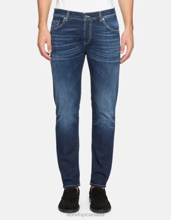 DONDUP Men Mius Slim-Fit Stretch Denim Jeans XF8V591 Apparel Blue