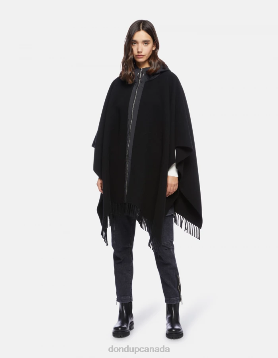 DONDUP Women Wool And Nylon Cape XF8V471 Accessories Black