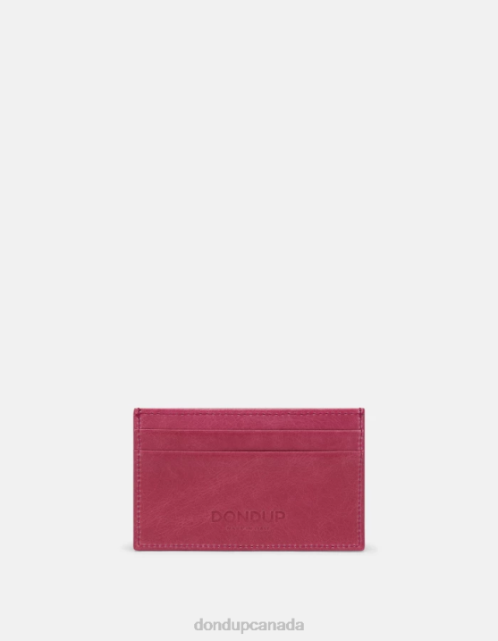 DONDUP Women Glossy Leather Card Holder XF8V508 Accessories Orchid