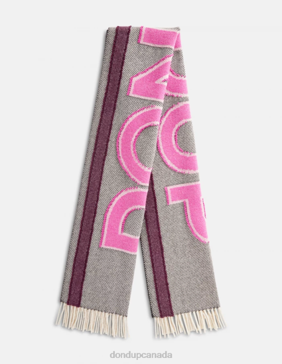 DONDUP Women Wool Scarf XF8V541 Accessories Black & White