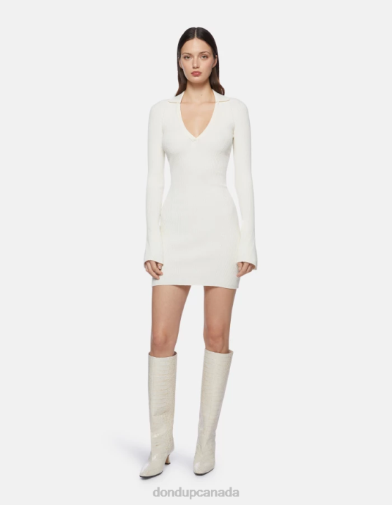 DONDUP Women Short Viscose Dress XF8V271 Apparel Lievito