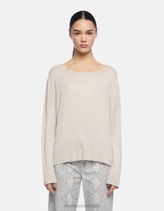 DONDUP Women Oversized Interlock T-Shirt XF8V447 Apparel Lievito