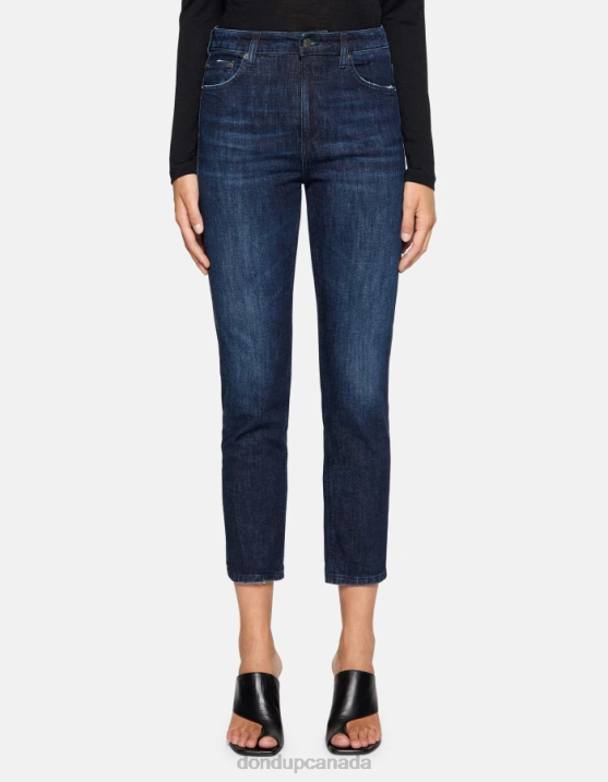 DONDUP Women Cindy Regular-Fit Stretch Denim Jeans XF8V9 Apparel Blue